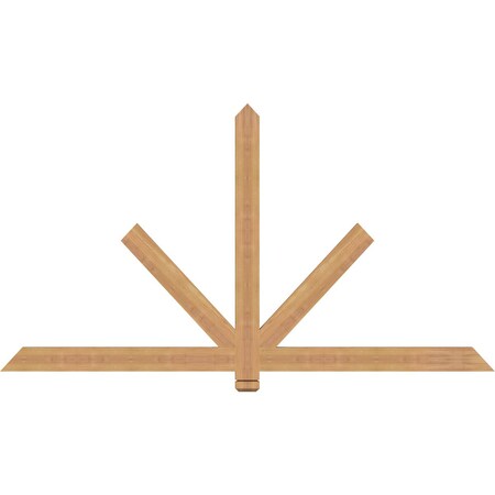 Ekena Millwork Kennewick Timber Gable Bracket, Western Red Cedar, 72"W x 39"H x 1 1/2"D x 3 1/2"F, 13/12 Pitch GBW072X39X0204KEN00SWR